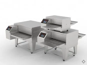 Печь конвейерная для пиццы Abat ПЭК-600 с дверцей, для установки в 2 яруса