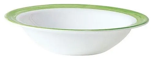 Блюдце глубокое Arcoroc Brush 49116 d120мм зеленый край