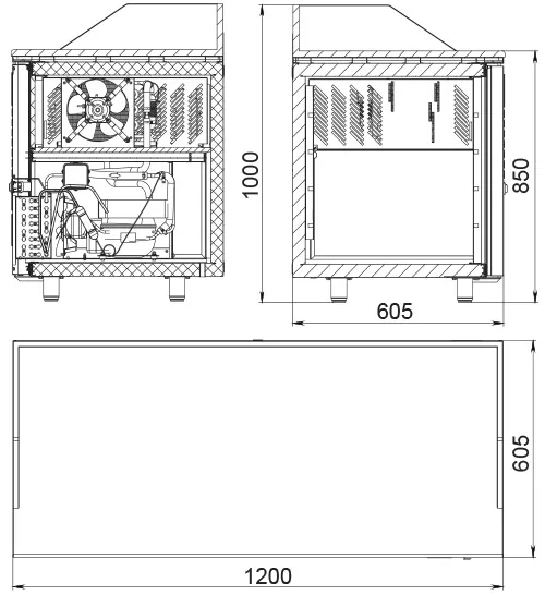 Стол для пиццы холодильный Polair TM2pizza-GC