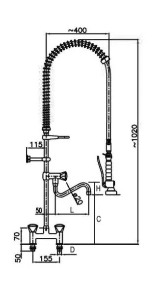 Душирующее устройство Klarco 3S.3003.19N.K23