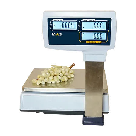Весы торговые MAS MR1-15P со стойкой