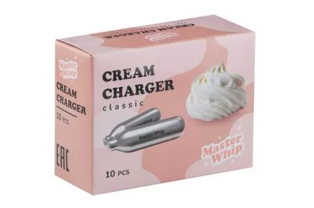Баллончики для сифона для сливок MasterWhip (N2O) 10 шт