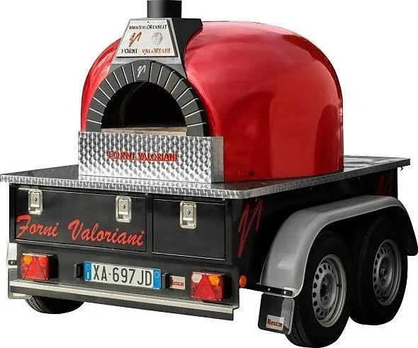 Печь дровяная на прицепе Valoriani Trailer 120