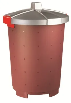 Бак для сбора отходов Restola 65л бордовый (432106221)