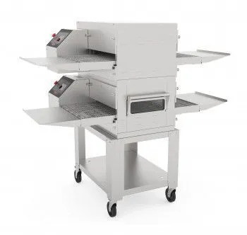 Печь конвейерная для пиццы Abat ПЭК-400П с дверцей, для установки в 2 яруса