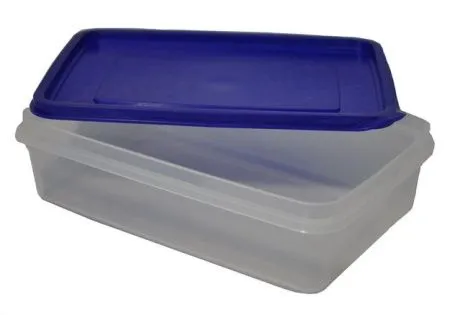 Контейнер для продуктов MGprof 1722 3,4л 29*19*9см с синей крышкой