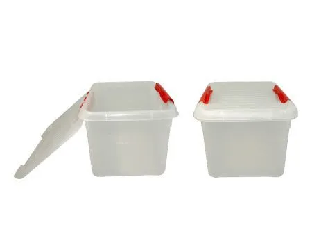 Контейнер для продуктов MGprof 1719 8,0л 30*23*16,5см с красным зажимом