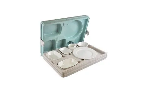 Термоподнос Tribeca TT-6NL 542*390*120мм на 6 предметов с крышкой с зажимом