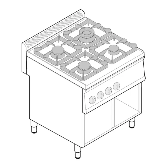 Плита газовая Tecnoinox PC70G7A 613036