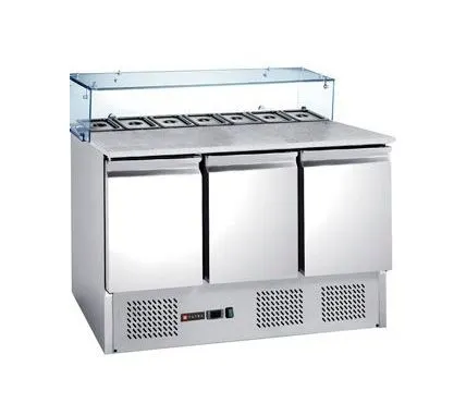 Стол холодильный для пиццы Tatra TPZGNL3 VG ST столешница камень