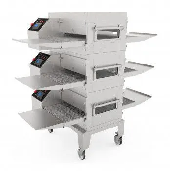 Печь конвейерная для пиццы Abat ПЭК-400 с дверцей, для установки в 2 яруса