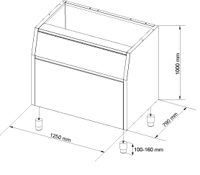 Бункер для льда Brema Bin 350 для серии Muster 800