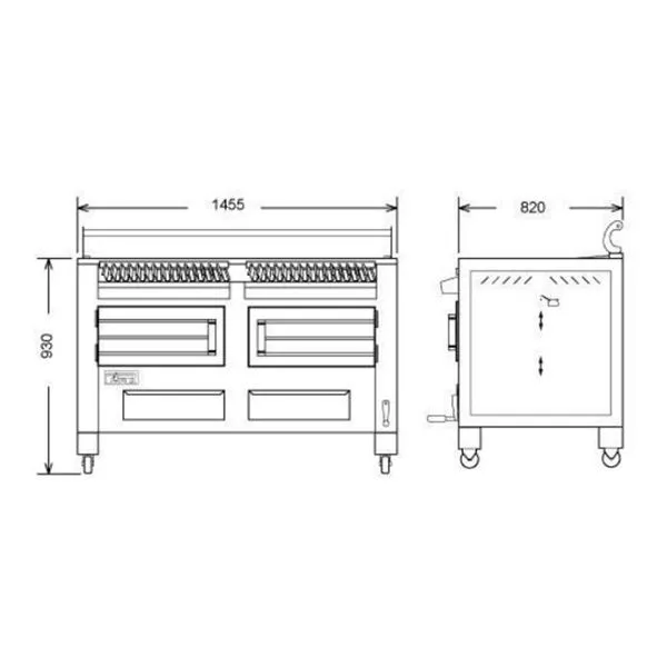Гриль мангал BBQFIRE M150