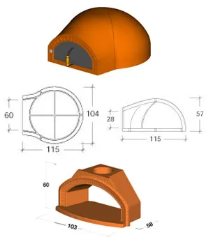 Печь для пиццы на дровах ALFA PIZZA Personal 94