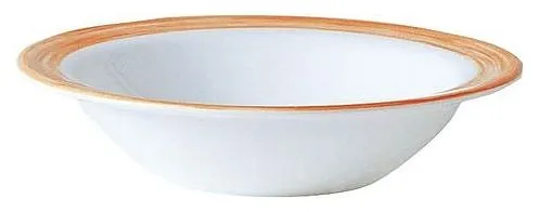 Блюдце глубокое Arcoroc Brush 49135 d120мм оранжевый край