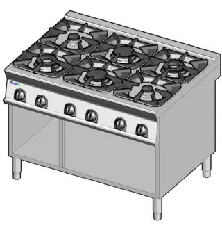 Плита газовая Tecnoinox PCG12FG9 313018