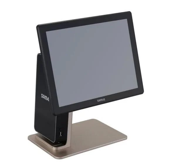 POS-компьютер моноблок Sam4s Jupiter, 15“, Intel Celeron J1900, 4Gb, 120Gb SSD, MSR, черно-золотой