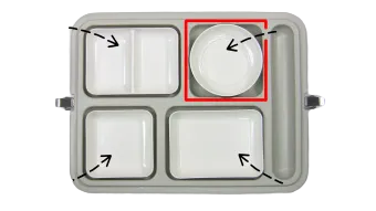 Емкость с крышкой для термоконтейнера CH1L Kocateq MA05A (14*14*5,2см)