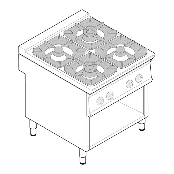 Плита газовая Tecnoinox PCG8FG9 313016