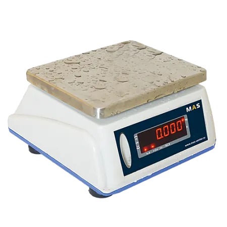 Весы порционные MAS MSWE-03D влагостойкие с дисплеем для клиента