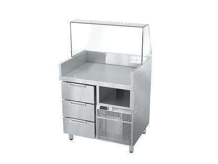 Станция для бургеров и хот-догов Атеси Бавария БХС - 900.700-02-2 (без лайт-бокса)