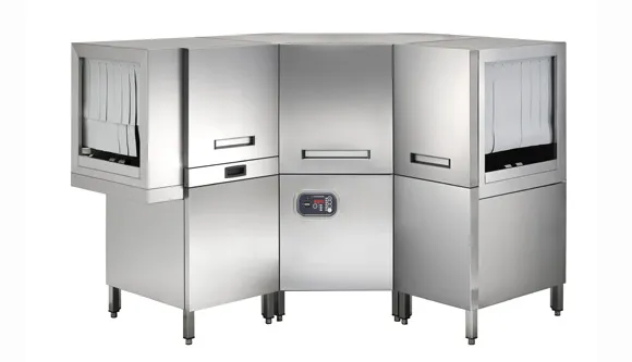 Машина посудомоечная Comenda AC2EP5 с дозаторами и сушкой, конденсатором слева-направо