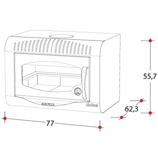 Печь камин ALFA PIZZA Dolce