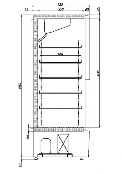 Шкаф холодильный Ариада R1400МS