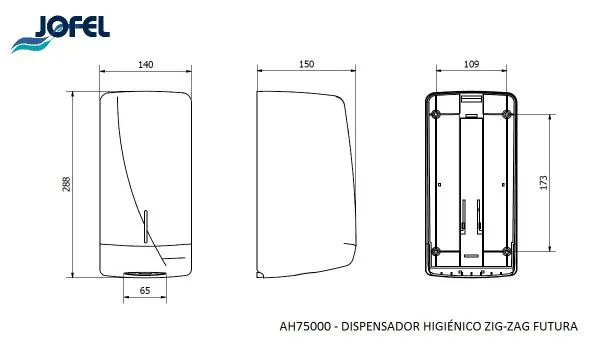Диспенсер для туалетной бумаги JOFEL AH75000 (матовый)
