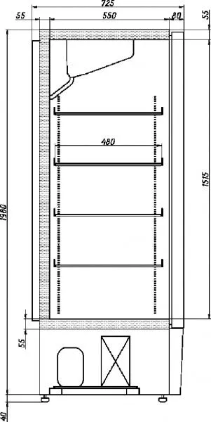 Шкаф холодильный Ариада R1400M