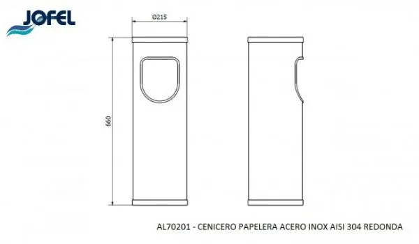 Урна-пепельница JOFEL AL70201
