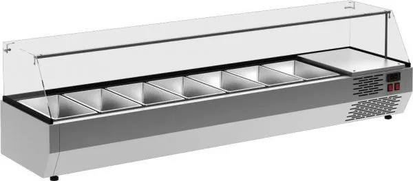 Витрина холодильная Полюс A40 SM 1,6-G 0430 (Carboma VT3v-G)