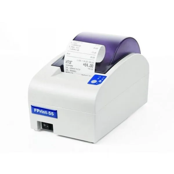 ККМ АТОЛ FPrint-55ПТK Белый ЭКЛЗ (RS+USB)