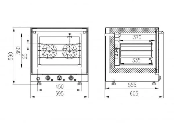 Печь конвекционная Enteco ДН-43 ПАР