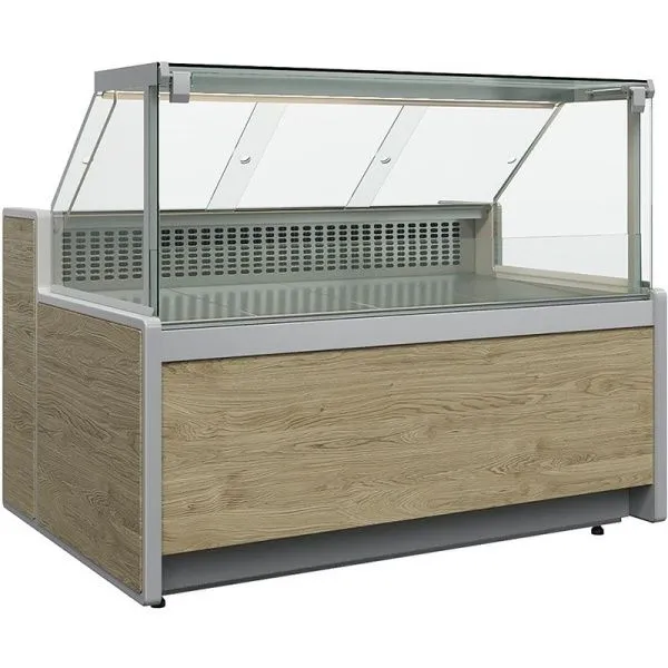 Витрина холодильная Carboma GC111 VV 1,5-1 динамика (1010 Мариель) газлифт, без боковин