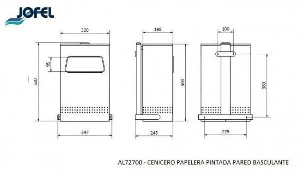 Урна-пепельница JOFEL AL72700