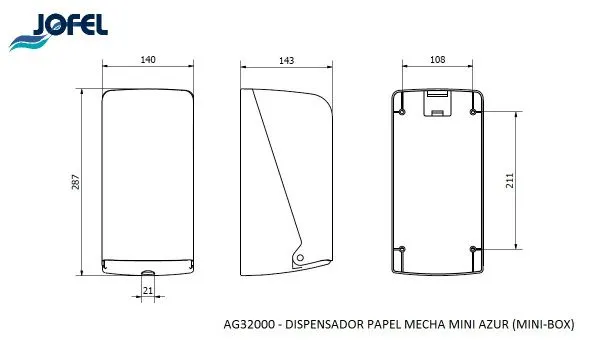 Диспенсер для рулонных полотенец JOFEL AG32000