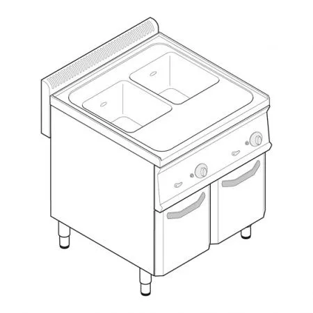 Макароноварка Tecnoinox CP70G7 613035 газ