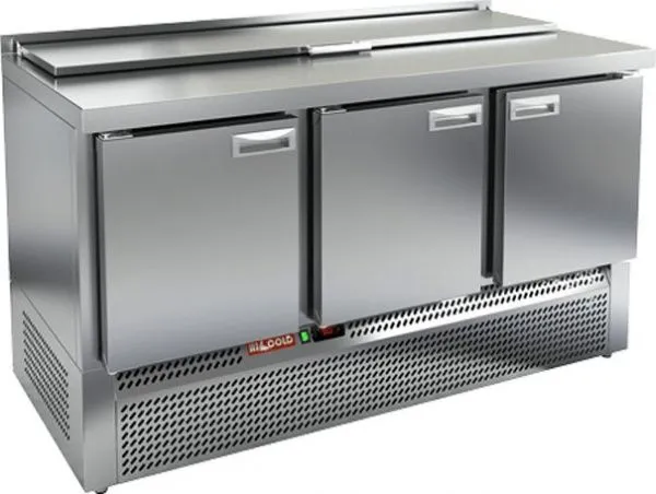 Стол охлаждаемый для салатов Hicold SLE2-111GN (1/6) ниж.распол.агрегата