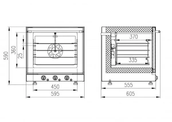 Печь конвекционная Enteco МН-43
