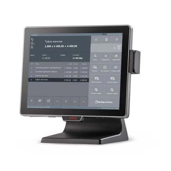 Сенсорный терминал Атол JAZZ 15 15" P-CAP, Intel Celeron J1900, SSD, 4 GB DDR3L, MSR, Windows 10 IoT