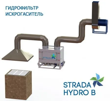 Гидрофильтр-искрогаситель STRADA HYDRO B (3000 м3/час)