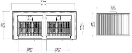 Гриль-мангал JOSPER PVJ076-2