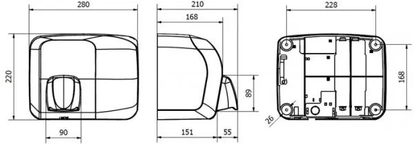 Электросушитель для рук JOFEL Ibero АА92000
