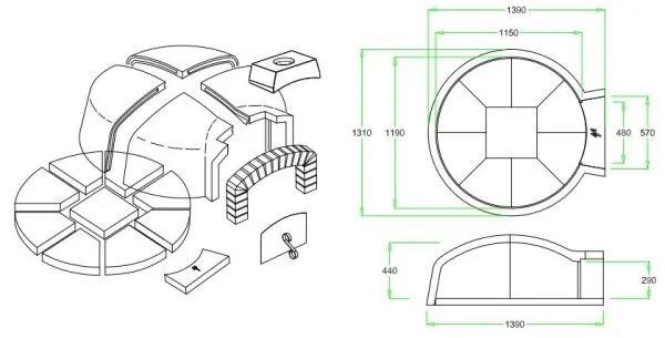 Печь дровяная Valoriani FVR 120