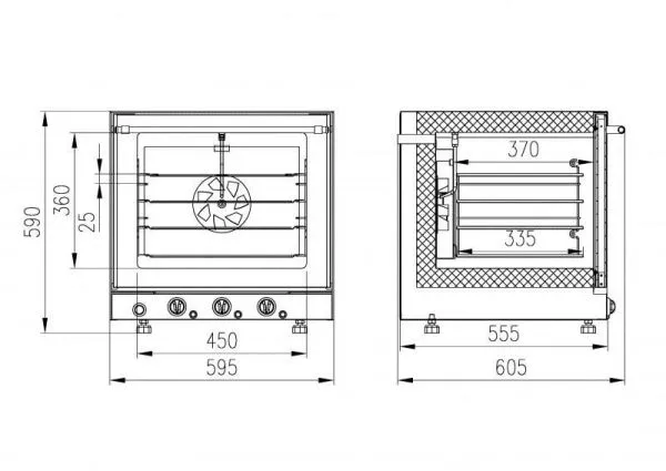 Печь конвекционная Enteco МН-43 ПАР