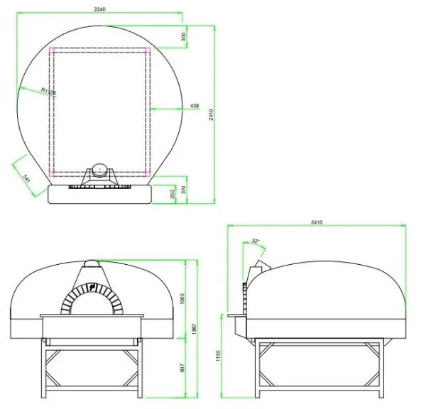 Печь дровяная Valoriani Vesuvio Igloo 180