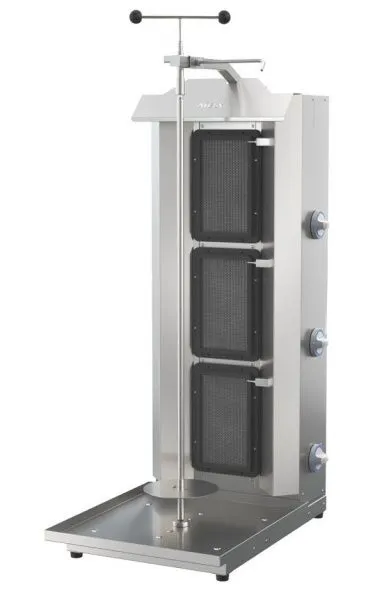 Гриль для шаурмы Атеси Шаурма-3-Газ-05-Оц (с руч. приводом)