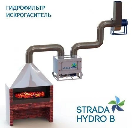 Гидрофильтр-искрогаситель STRADA HYDRO B (3000 м3/час)