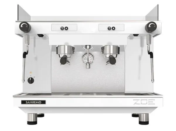 Кофемашина Sanremo Zoe SAP 2 высокие группы белая